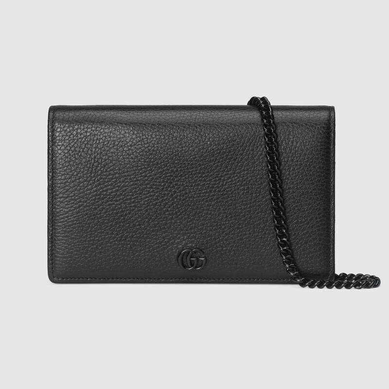 Gucci GG Marmont Chain Wallet 497985 Black